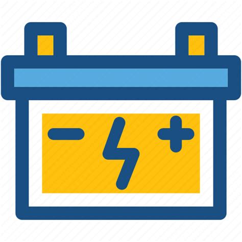 Automotive battery, battery charging, car battery, truck battery, vehicle battery icon