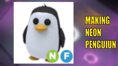 How To Make A Neon Penguin Roblox Adopt Me Youtube