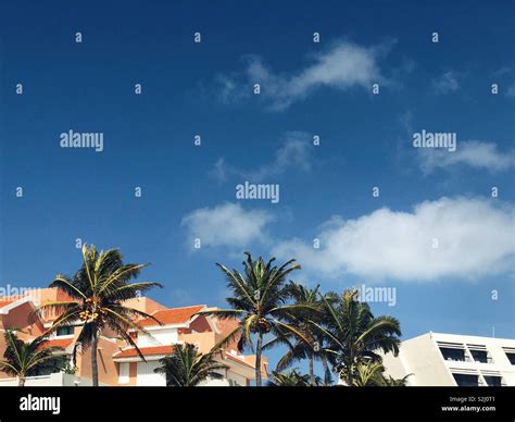 Hotel Zone Cancun Mexico Stock Photo Alamy