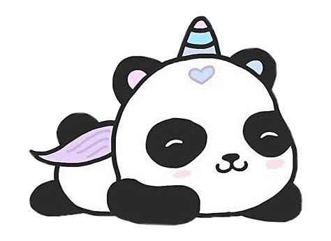 Cute Cartoon Unicorn Panda Png Download Cute Baby