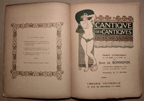 kupka cantique des cantiques píseň písní