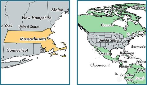 Where Is Massachusetts State Where Is Massachusetts Located In The World Massachusetts