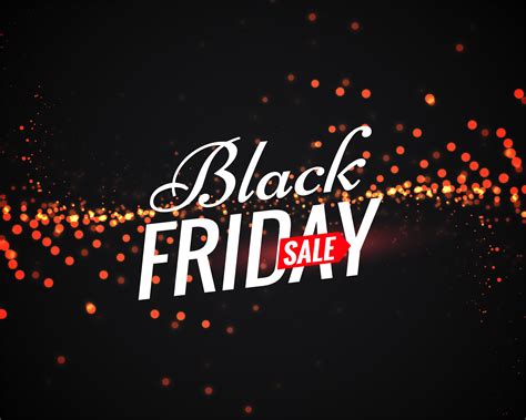 Black Friday Sale Poster With Light Sparkles Download Free Vector Art