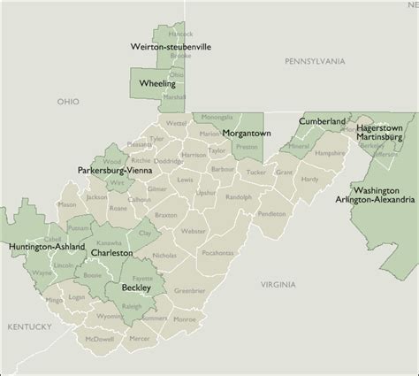 Metro Area Zip Code Maps Of West Virginia Zipcodemaps Com 628