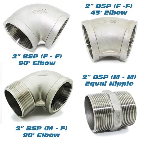 2 Bsp Stainless Steel Pipe Fittings Atkinson Equipment Ltd