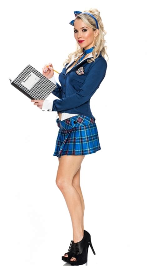 5th Avenue Prep School Girl Costume School Girl Outfit School Girl Adult Costume