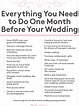 Ultimate Wedding Planning Checklist: Everything You Need to Do One ...