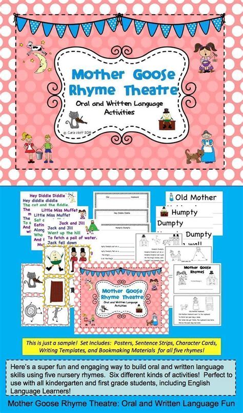 Mother Goose Nursery Rhymes Activities Oral And Written Language