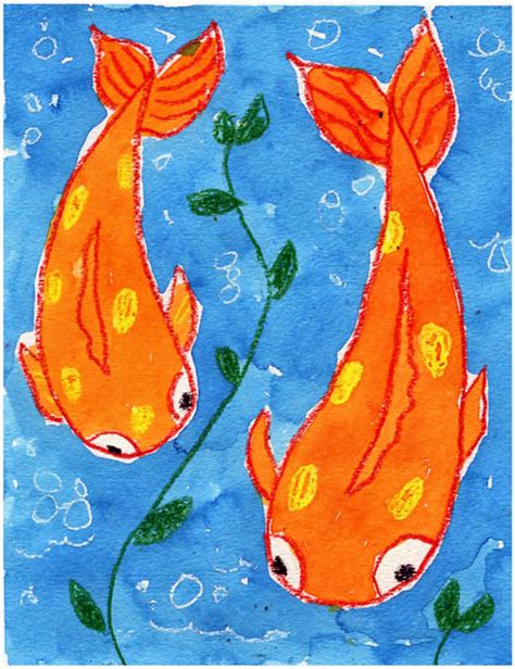 Koi Fish Painting · Art Projects For Kids