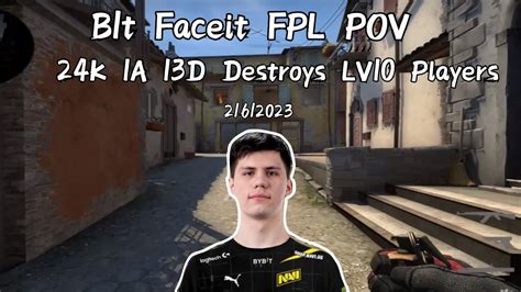 Csgo Pov Navi B1t 24kills 1assist 13 Death Domainates In Faceit Fpl