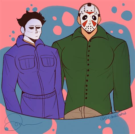 Michael Myers And Jason Voorhees Fan Art In 2022 Horror Movies Funny Funny Horror Michael