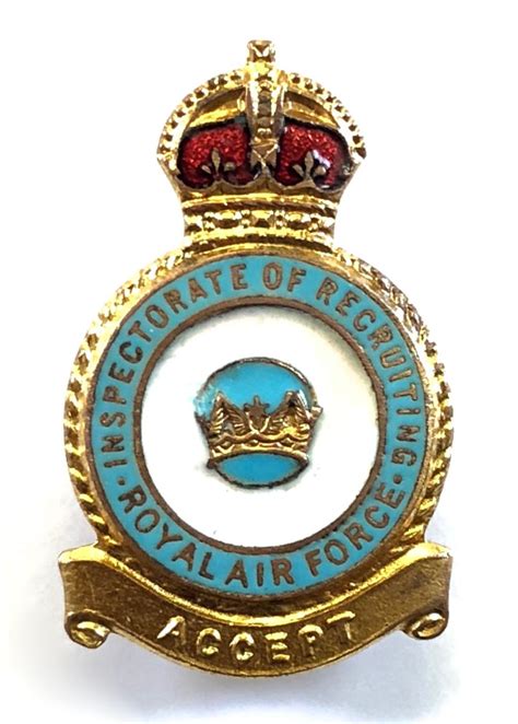 Sally Bosleys Badge Shop RAF Inspectorate Of Recruiting Royal Air