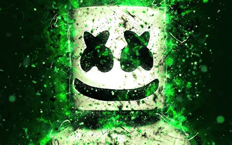 Start your search now and free your phone. Marshmello, Green, Music Wallpaper & Background Image ...