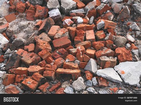 Pile Red Bricks Image And Photo Free Trial Bigstock