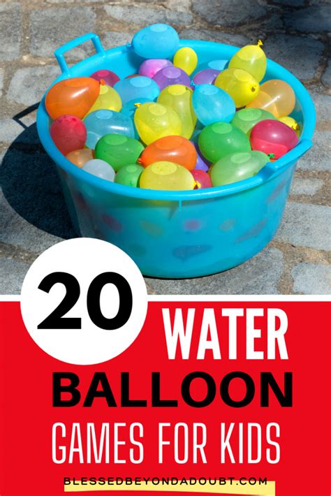 20 Fun Water Balloons Games For Kidssummer Wet Play