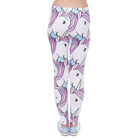 Fluffy Unicorn Womens Leggings Yoga Pants Workout