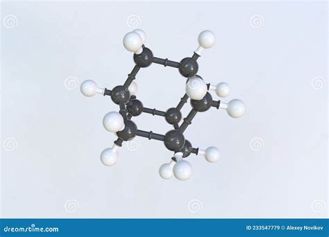 Molecule Of Adamantane Isolated Molecular Model 3d Rendering Stock