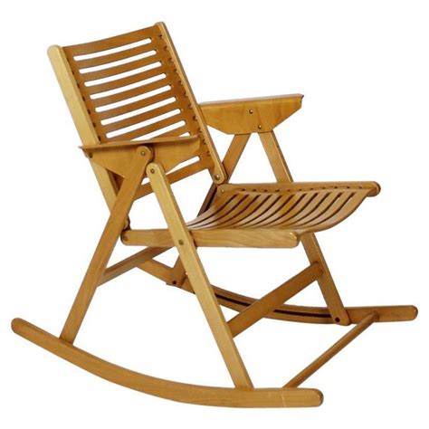 The resilient garden furniture can carry up to 100 kg and withstands any weather thanks to premium. Rex Foldable Rocking Chair By Niko Kralj, 1950s | Rocking ...