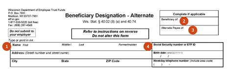 How To Fill Out Beneficiary Designation Alternate Et 2321 Etf
