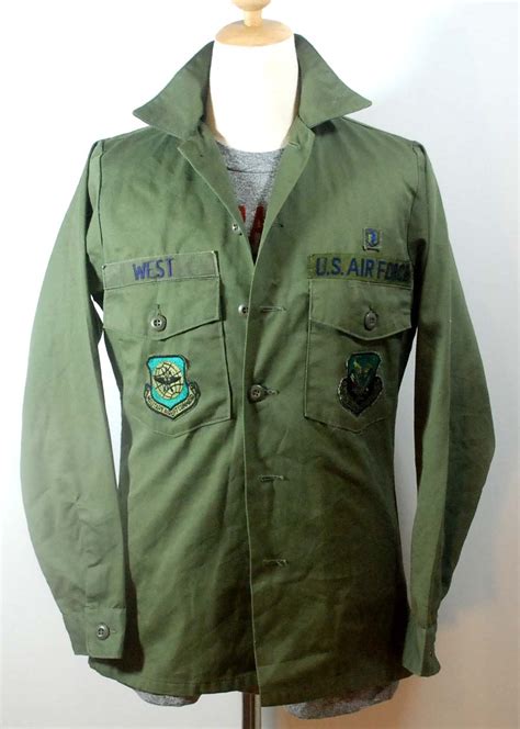 เสื้อผ้า แฟชั่น Vintage 1960 70s Og 507 Us Air Force Utility Shirt