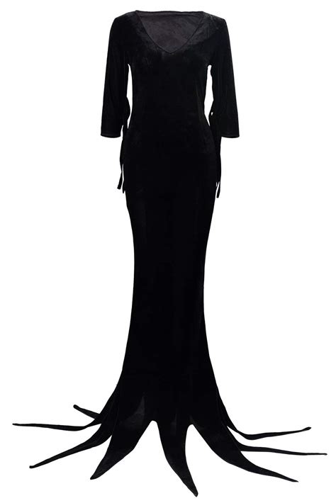 Buy Morticia Addams Dress Costume Halloween Cosplay Plus Size Gothic
