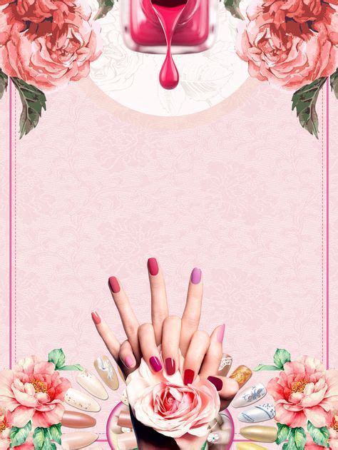 Frame Floral Flor Design Background Coisas De Manicure Cartao De