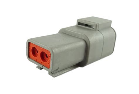 2 Pin Deutsch Dtp Series Male Connector Dtp04 2p With Wp 2p Ack