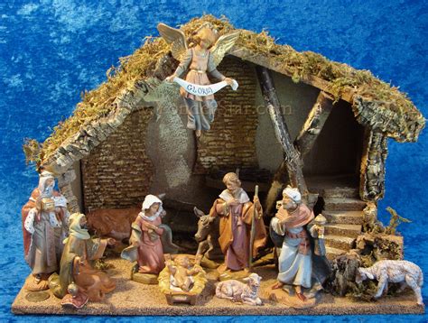 5 Fontanini Nativity Scene 11 Pc W 115 Wooden Stable 54490 Yonder