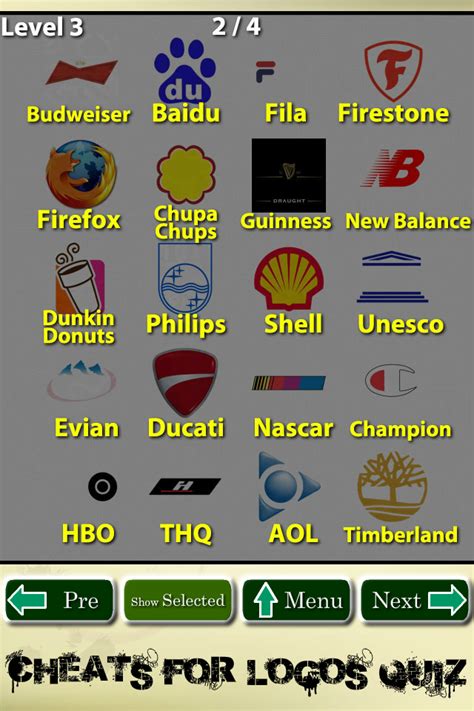 Cheats For Logos Quiz Game Pro Entertainment Reference Free App For