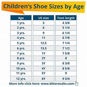 ᐅ Kids 39 Average Shoe Size By Age Chart