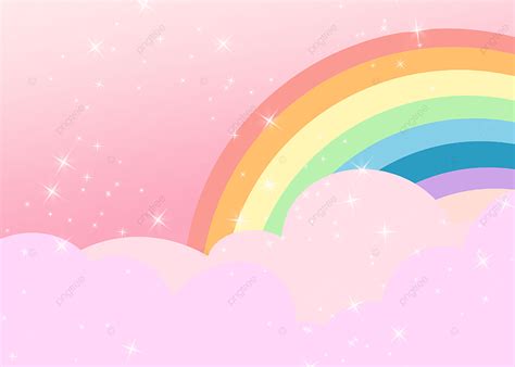 Pink Rainbow Clouds Background Desktop Wallpaper Pc Wallpaper