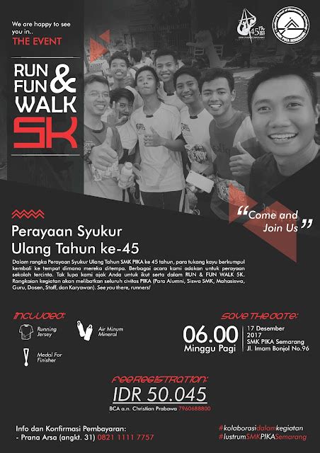 Run And Run Walk 5k Empat Puluh Lima Tahun Pika Semarang Mediakayu
