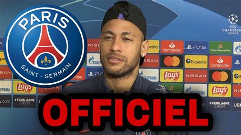 Officiel Neymar Quitte Le Psg Youtube