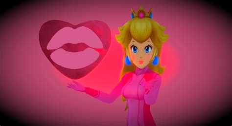 Valentines Day Blow Kiss From Zero Suit Peach By Darkfalco313 On