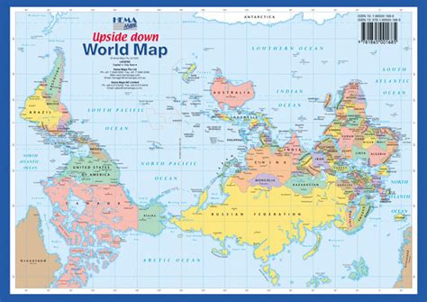 World Upside Down A4 Hema Maps Books And Travel Guides