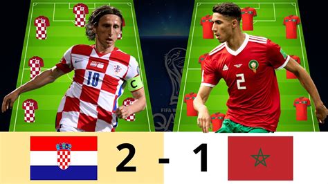 Croatia Vs Morocco 3rd Place Play Off Line Up Fifa World Cup 2022 Youtube