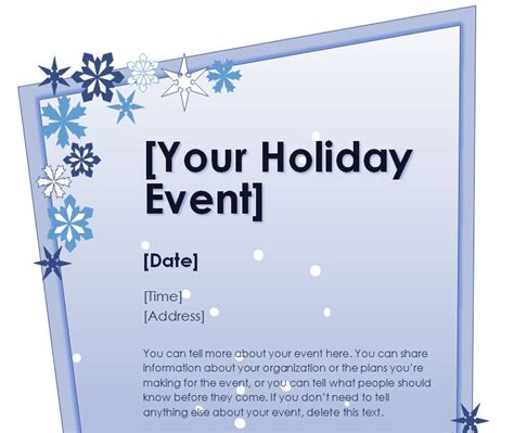 You might be thinking of a themed dinner o. Holiday Flyer Template | Holiday Party Flyer Template