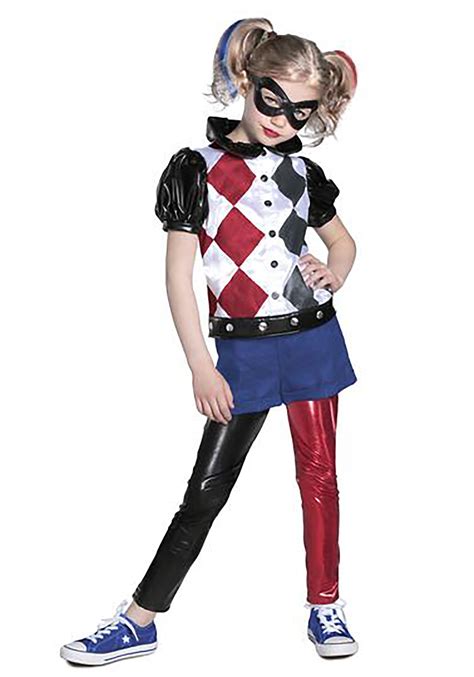 Rapa Bullone Autenticazione Dc Superhero Girls Harley Quinn Costume