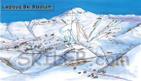 Laklouk Ski Resort Trail Map