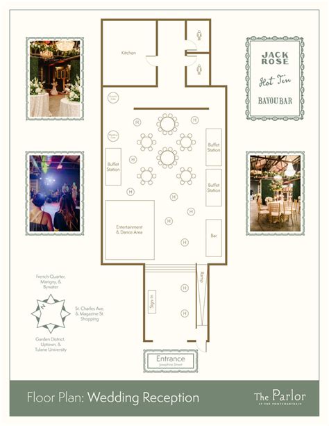 Floor Plans Wedding Venue — The Parlor At The Pontchartrain