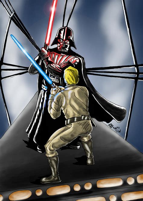 Luke Vs Vader From Empire Strikes Back By Rafaelskywalker On Deviantart