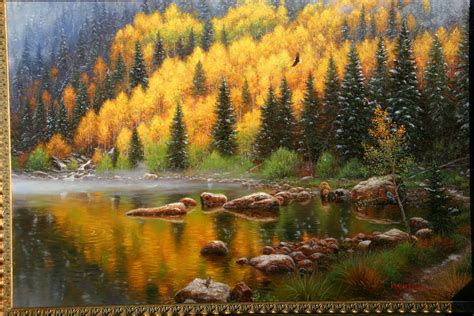 Memory Lake By Mark Keathley Selection Colorado Acrylic Painting