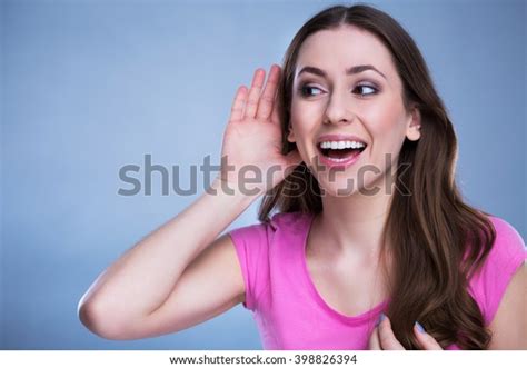 Woman Hand Ear Listening Stock Photo 398826394 Shutterstock