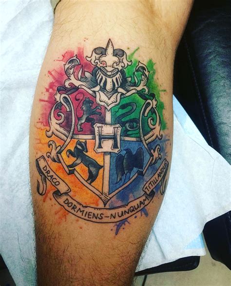 Hogwarts House Crests Tattoo