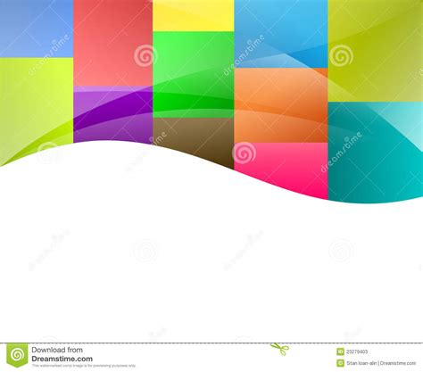 Colorful Squares Background Stock Vector Illustration Of Green