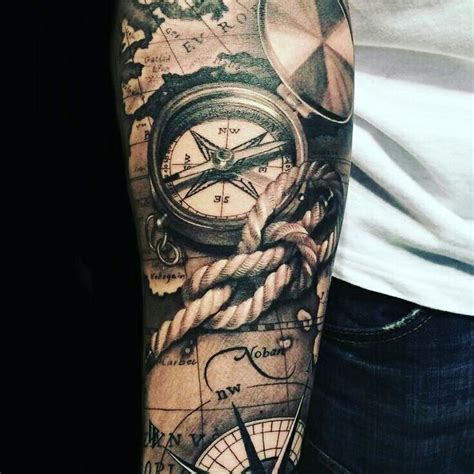 Pin By Amy B On Tatoo Tattoo Sleeve Designs Rope Tattoo Compass