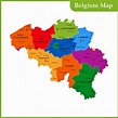Belgium Map of Regions and Provinces - OrangeSmile.com