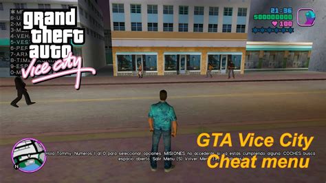 Gta Vice City New Cheat Menu Mod [v1 0] All Cheat Code In Gta Vc 2021 Pc Youtube