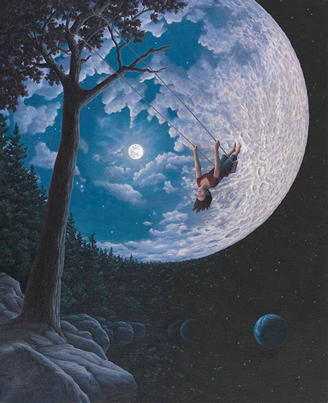 More Mind Blowing Optical Illusion Painting By Rob Gonsalves Design Swan