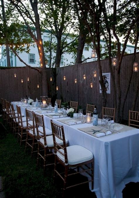 Outdoor Wedding Party Ideas 25 Backyard Dinner Party